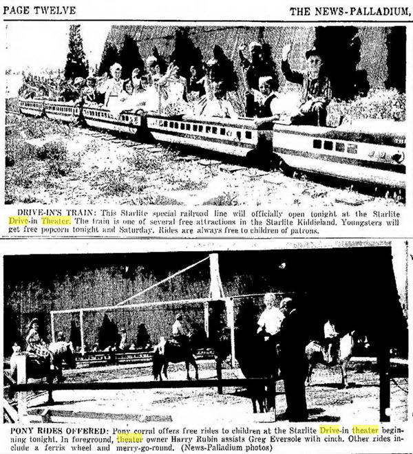 Starlite Drive-In Theatre - May 27 1960 Ad